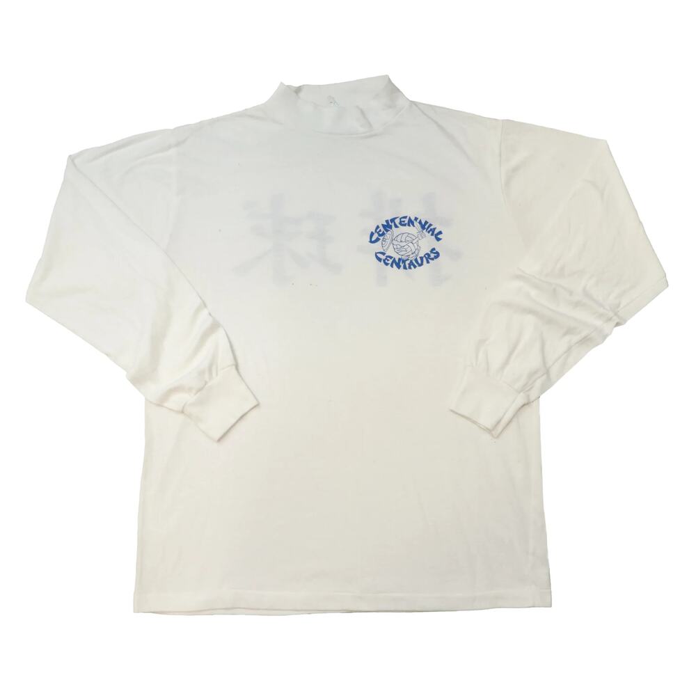 Vintage Centenial Centaurs vollyball White Long Sleeve Size L